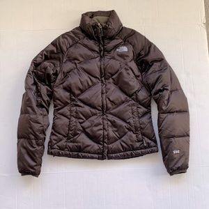 The North Face Goose down Brown Quilted Puffer size XS